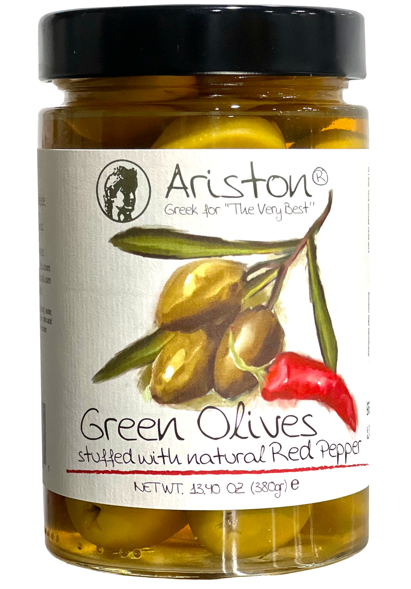 Ariston Green Olives Stuffed Pepper -13.40oz
