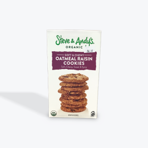 S&A's GF Organic Oatmeal Raisin Cookies