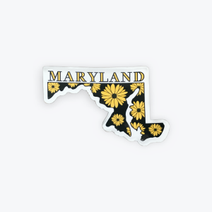 Maryland State Name Flower Sticker