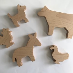 Wooden Farm & Woods Animals - Assorted