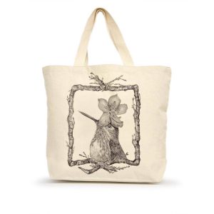 Rex the Hummingbird Large Tote (with Border)