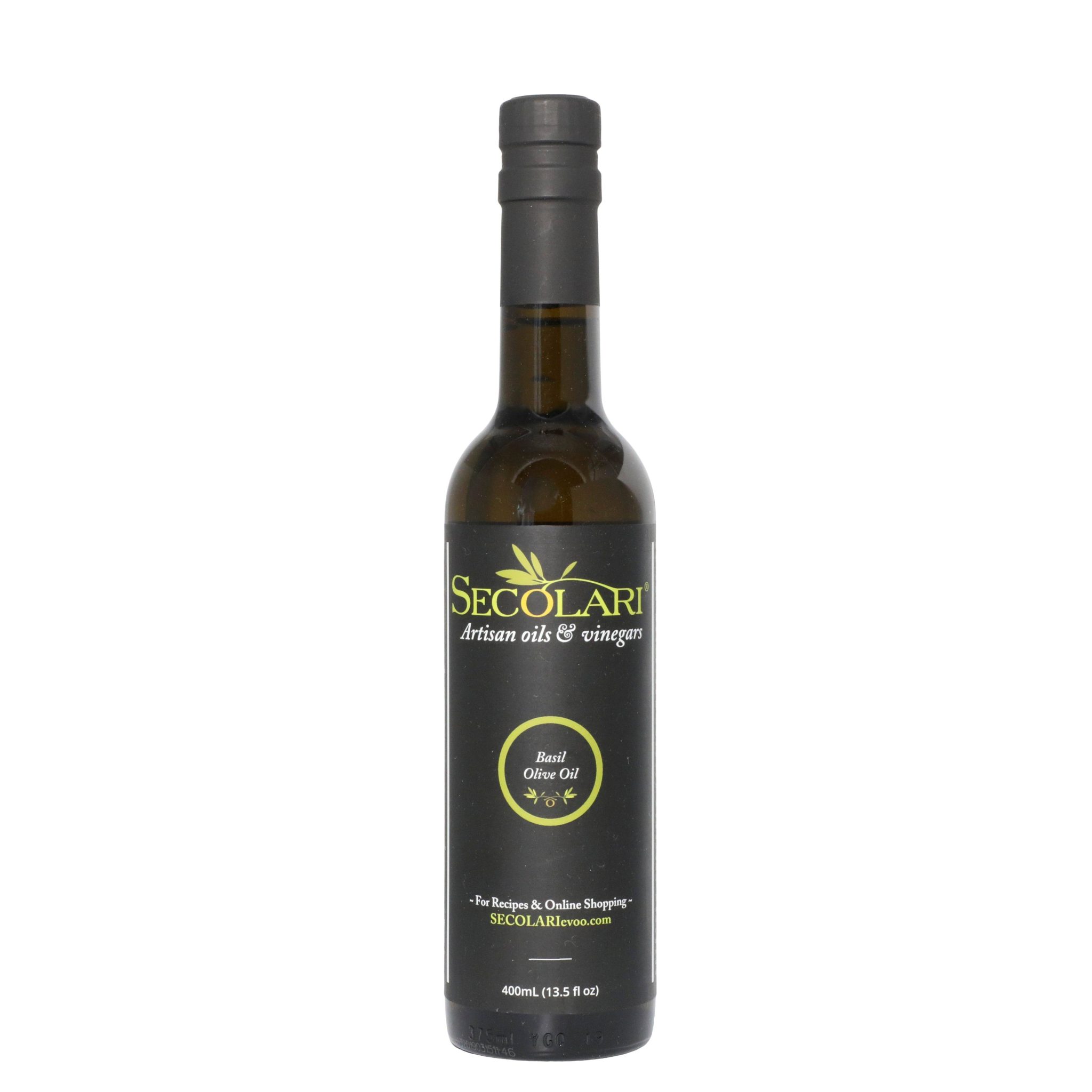 Basil Olive Oil, 400ml, Fresh Basil Crisps Cold Pressed
