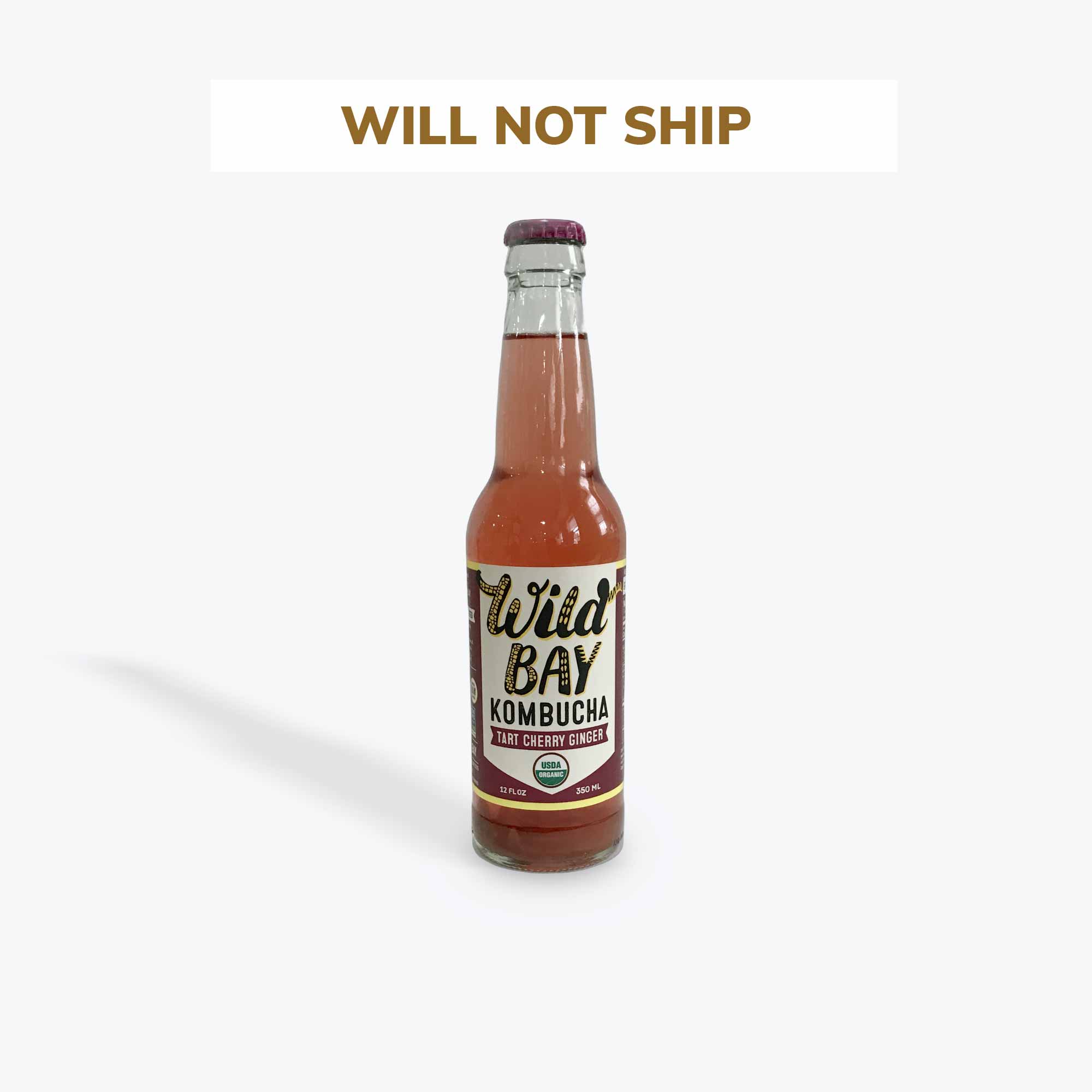 Wild Bay Tart Cherry Ginger Kombucha