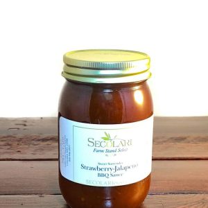BBQ Sauce - Strawberry Jalapeno - Hot, 16 oz, Spicy. Appetizing Sauce