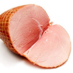 Pork Smoked Roast Bone In on white background