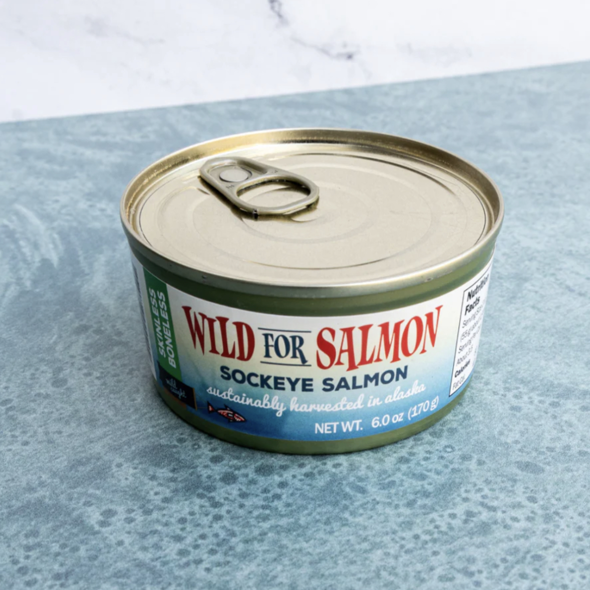 Wild for Salmon Canned Wild Alaskan Salmon - Skinless Boneless