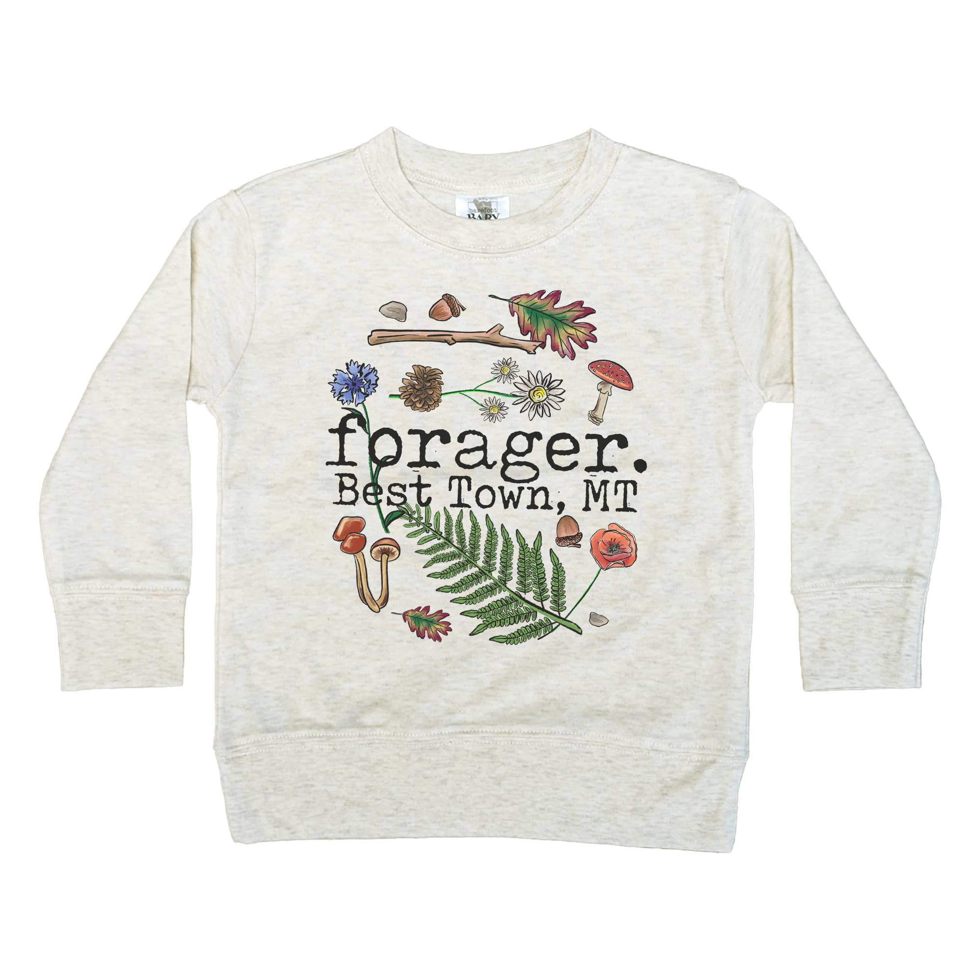 Name Drop Forager Nature Hiking Soft Souvenir Long Sleeve