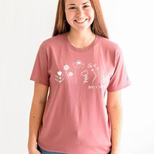 Bees + These Graphic Tee | Womens Clothing T Shirts: 2XL, Mauve