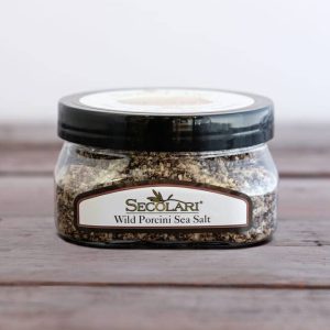 Wild Porcini Mushroom Sea Salt , 3.0 oz, aromatic earthy flavor