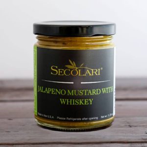 Jalapeno Mustard with Whiskey, 11.25 oz, Modest Heat with California Jalapeno Pepper