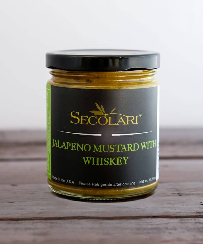 Jalapeno Mustard with Whiskey, 11.25 oz, Modest Heat with California Jalapeno Pepper