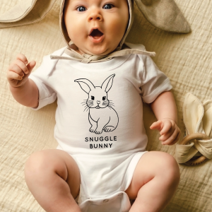 Snuggle Bunny Baby Bodysuit | Onesie | Baby Clothing | Easter Gift