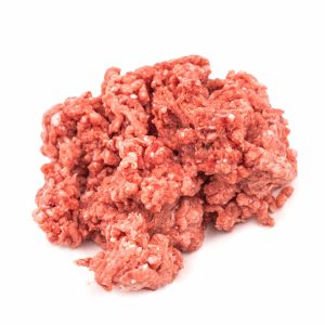 A Lump of Pork Sweet Italian Loose on White Background