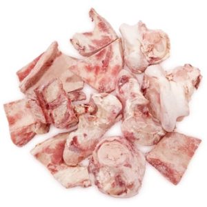 Organic Beef Bones on White Background